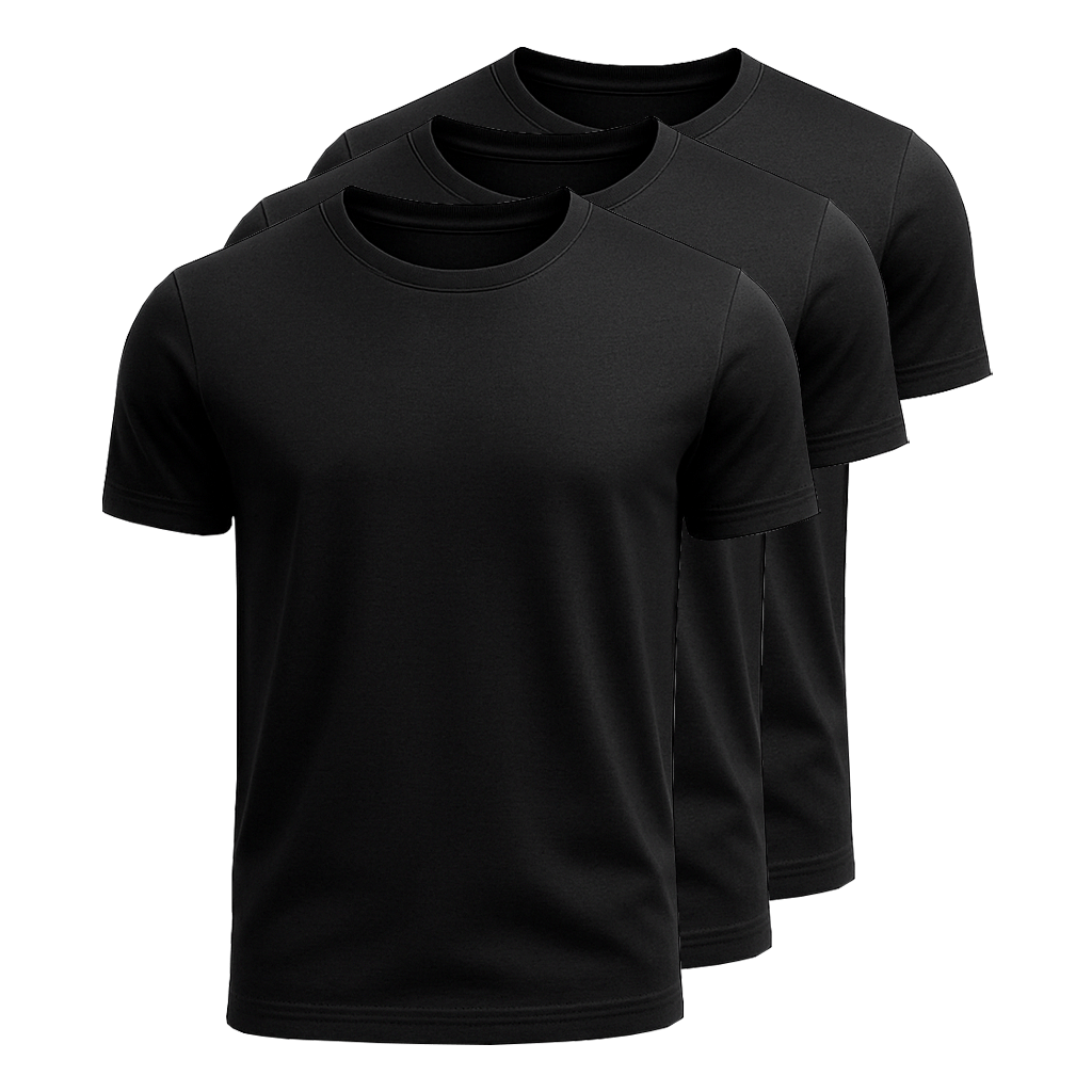 Kit 3 Camisetas Algodão Egípcio Fiorinni