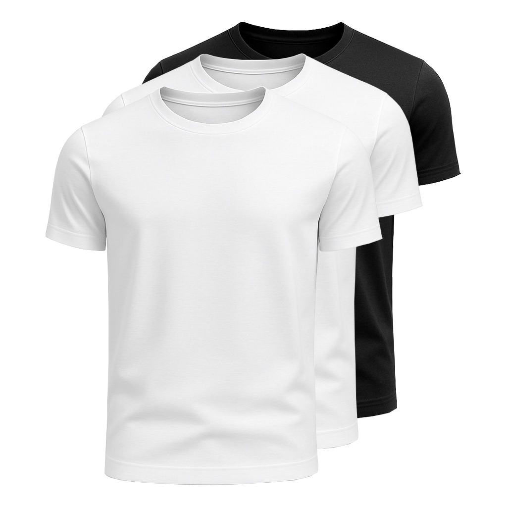 Kit 3 Camisetas Algodão Egípcio Fiorinni