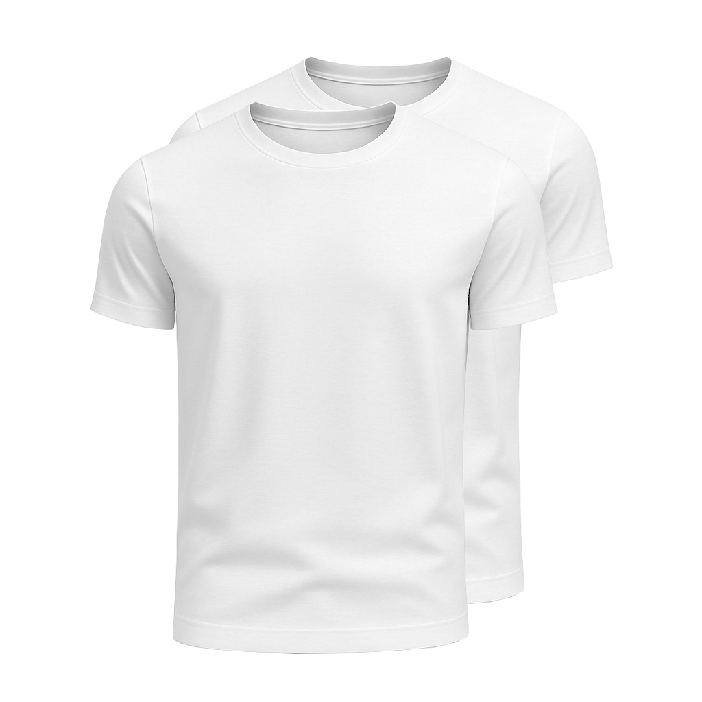 Kit 2 Camisetas Algodão Egípcio Fiorinni