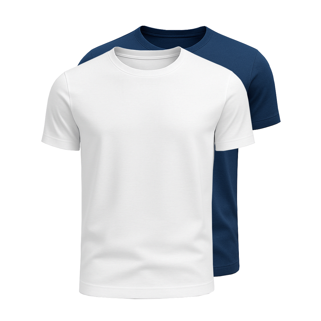 Kit 2 Camisetas Algodão Egípcio Fiorinni