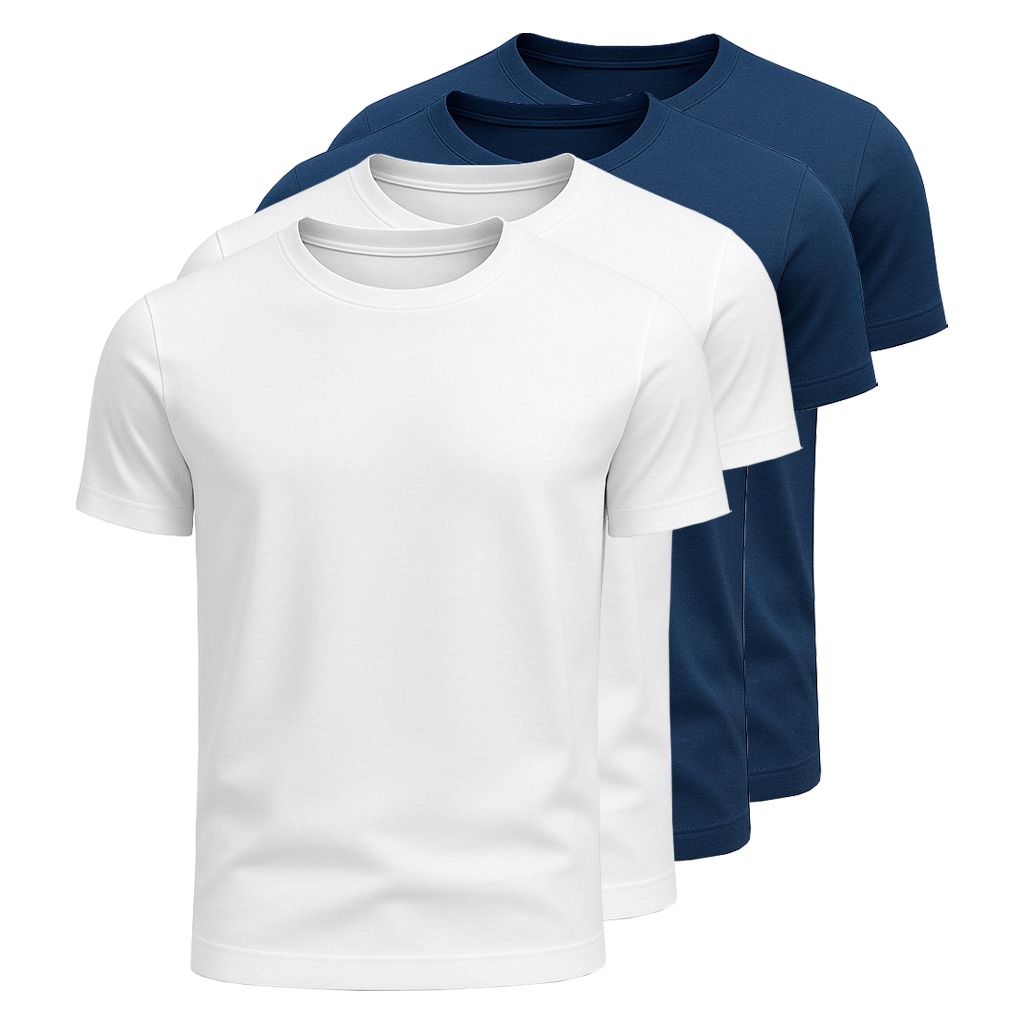 Kit 4 Camisetas Algodão Egípcio Fiorinni