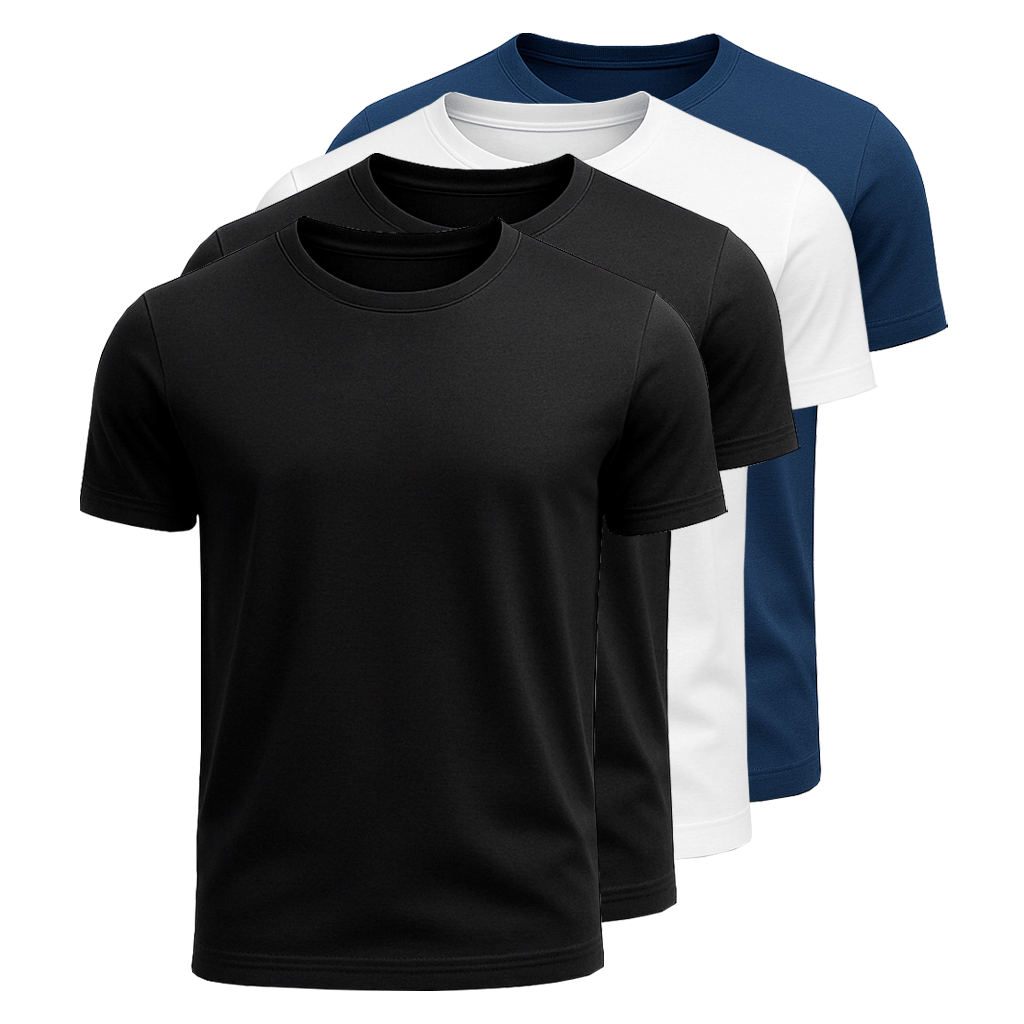 Kit 4 Camisetas Algodão Egípcio Fiorinni
