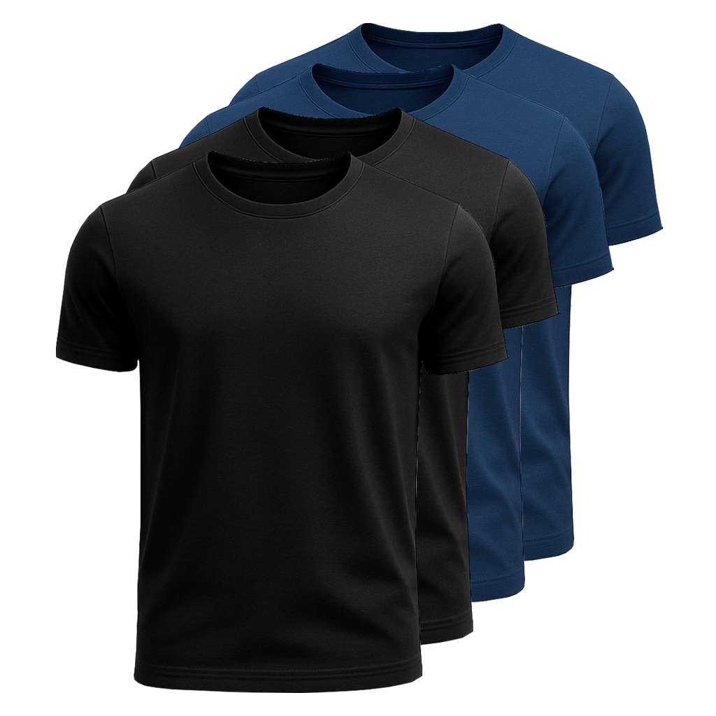 Kit 4 Camisetas Algodão Egípcio Fiorinni