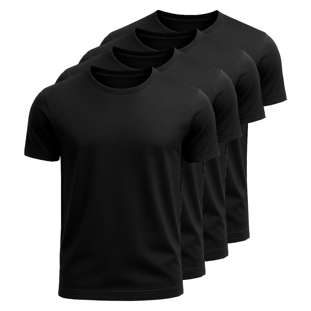 Kit 4 Camisetas Algodão Egípcio Fiorinni