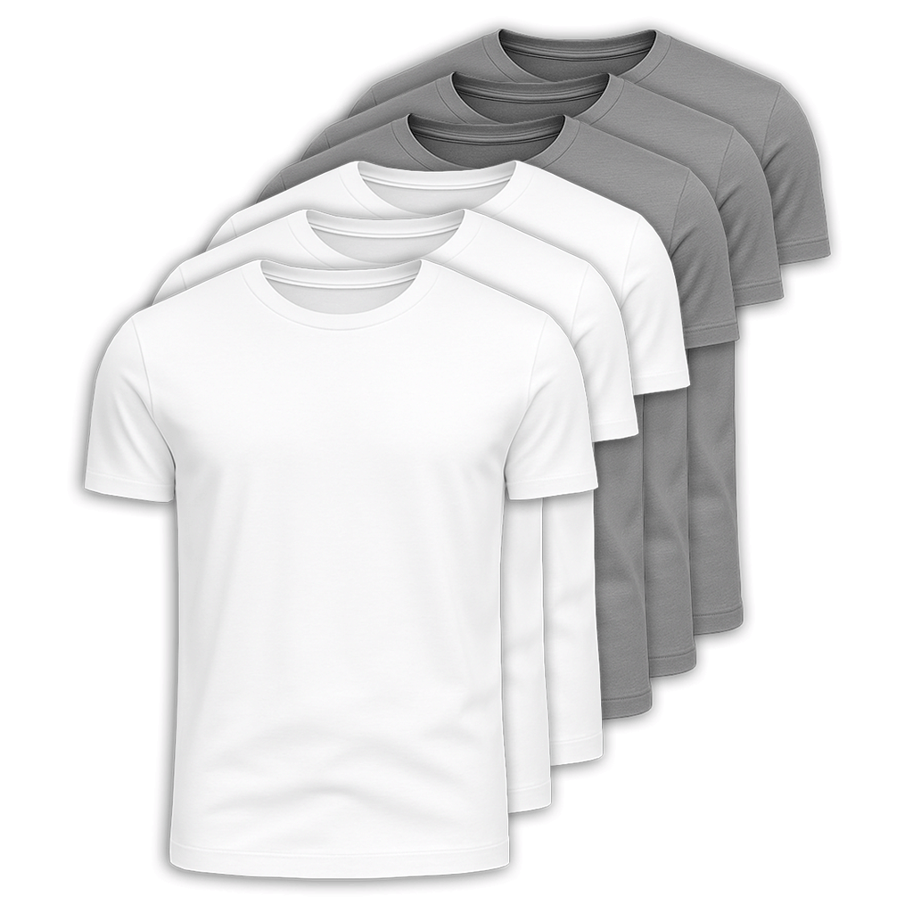Kit 6 Camisetas Pima Premium Fiorinni