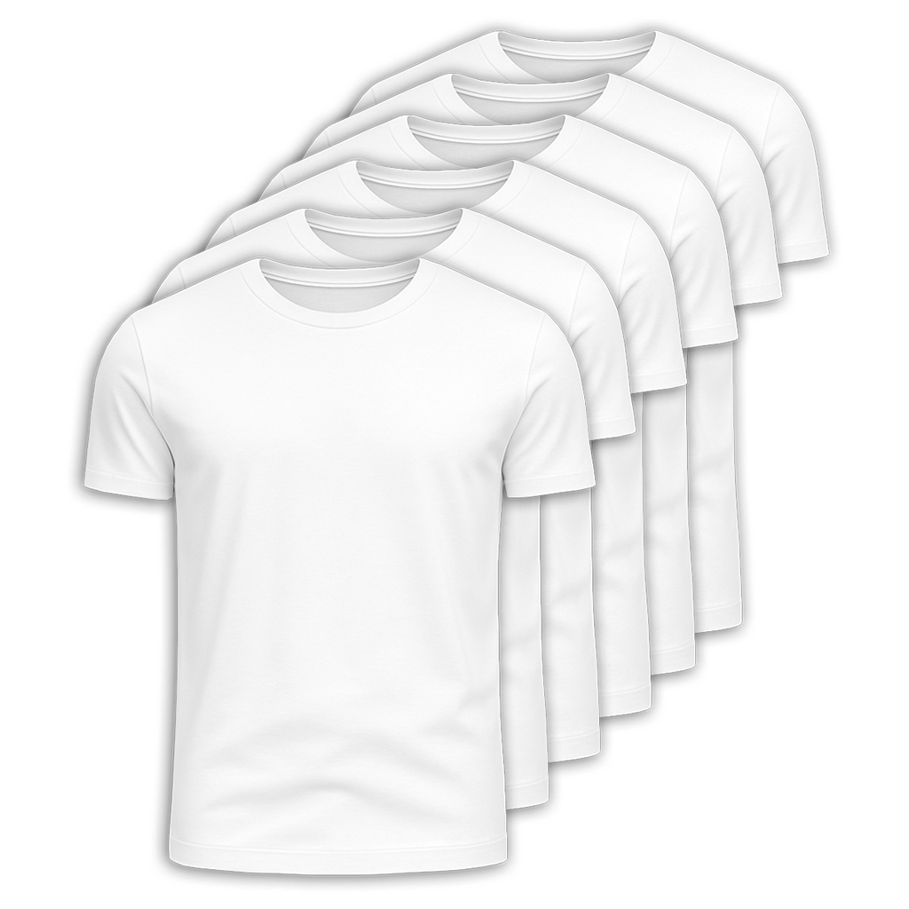 Kit 6 Camisetas Pima Premium Fiorinni