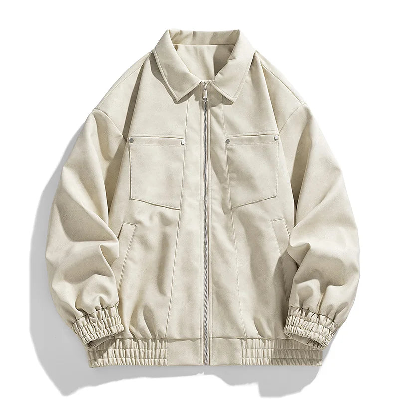 Classic Bomber Leather Jacket