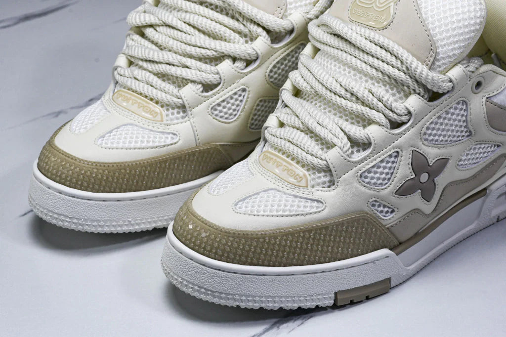 Tênis Louis Vuitton LV Skate Sneaker Bege - Com Caixa da LV