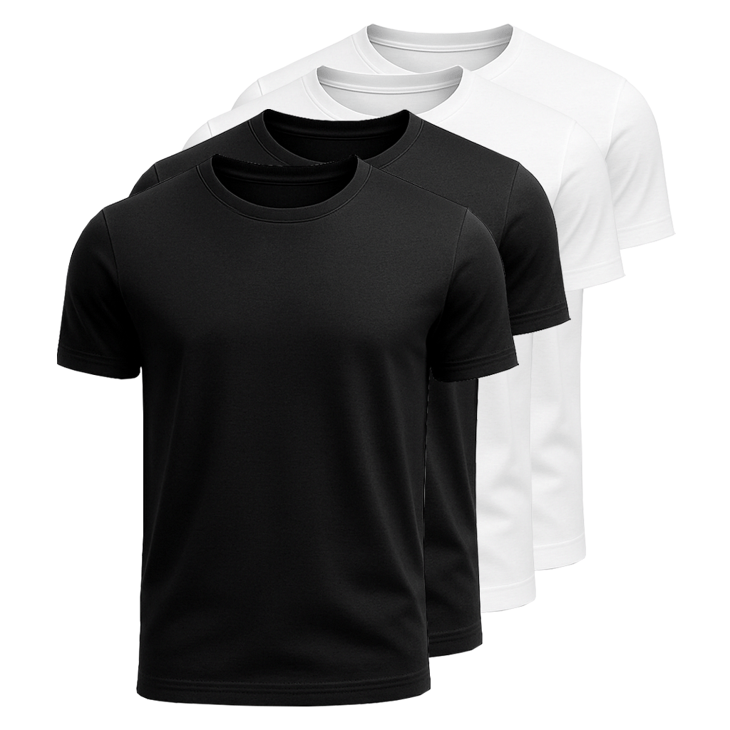 Kit 4 Camisetas Algodão Egípcio Fiorinni