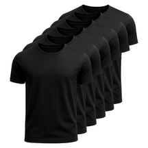 Kit 6 Camisetas Algodão Egípcio