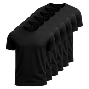 Kit 6 Camisetas Algodão Egípcio