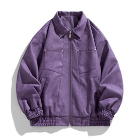 Classic Bomber Leather Jacket