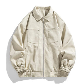 Classic Bomber Leather Jacket