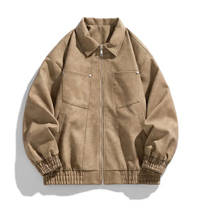 Classic Bomber Leather Jacket